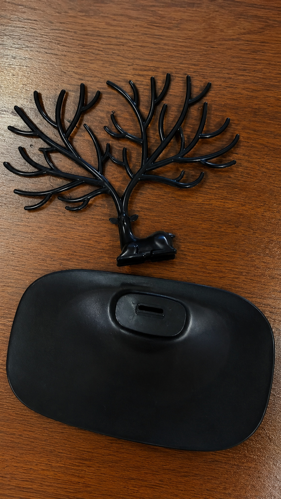 Livora Elegant Deer Tree Jewelry Holder Stand | Earrings, Rings & Necklace Organizer Tray |