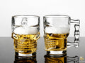 Livora Skull Design Glass Beer Mug 500ml (Set of 2)