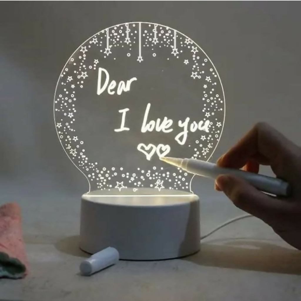 Livora 3D Creative Writeable LED Night Lamp