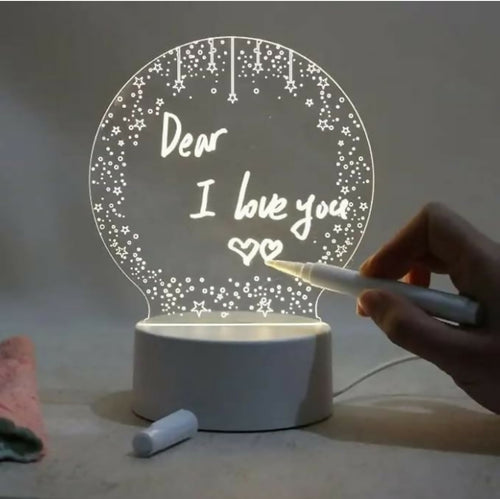 Livora 3D Creative Writeable LED Night Lamp