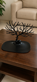 Livora Elegant Deer Tree Jewelry Holder Stand | Earrings, Rings & Necklace Organizer Tray |