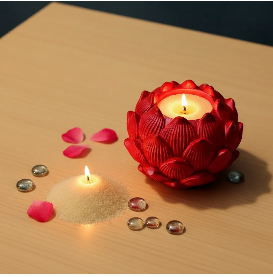 Livora Big Kamal Lotus Decorative Diya Candle Holder