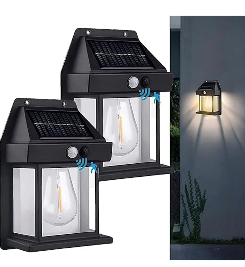Livora Modern Outdoor Solar Wall Lamp with Motion Sensor | Waterproof LED Garden & Balcony Light