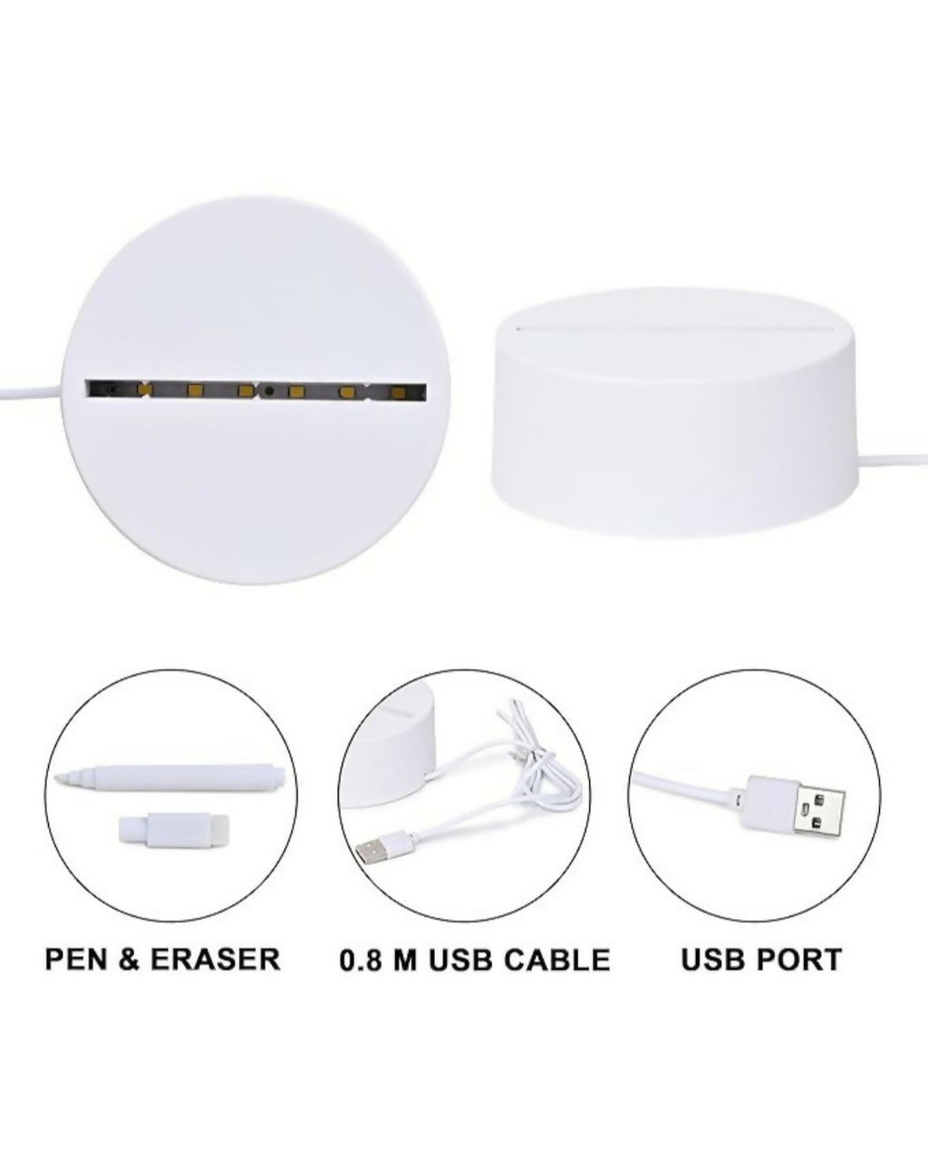 Livora 3D Creative Writeable LED Night Lamp
