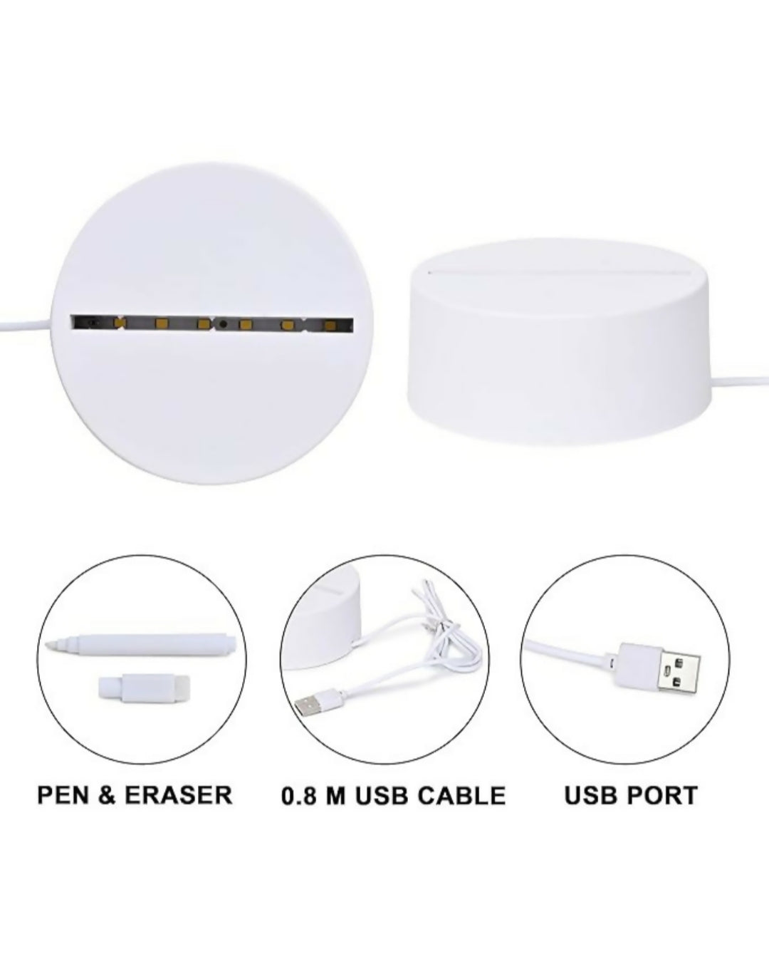 Livora 3D Creative Writeable LED Night Lamp