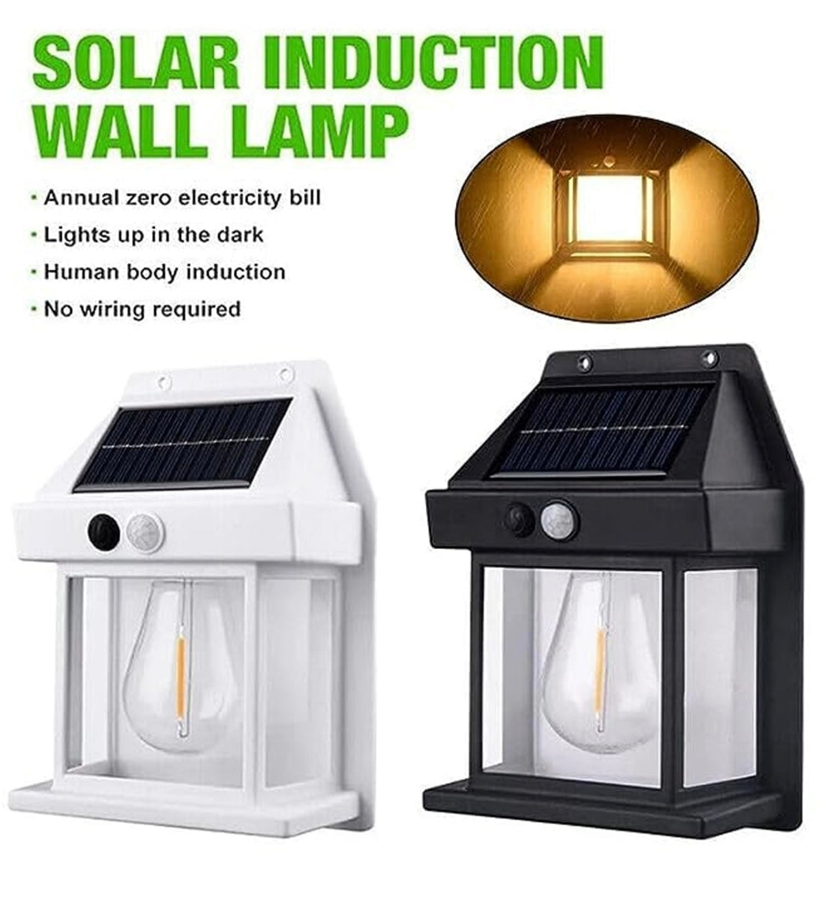 Livora Modern Outdoor Solar Wall Lamp with Motion Sensor | Waterproof LED Garden & Balcony Light